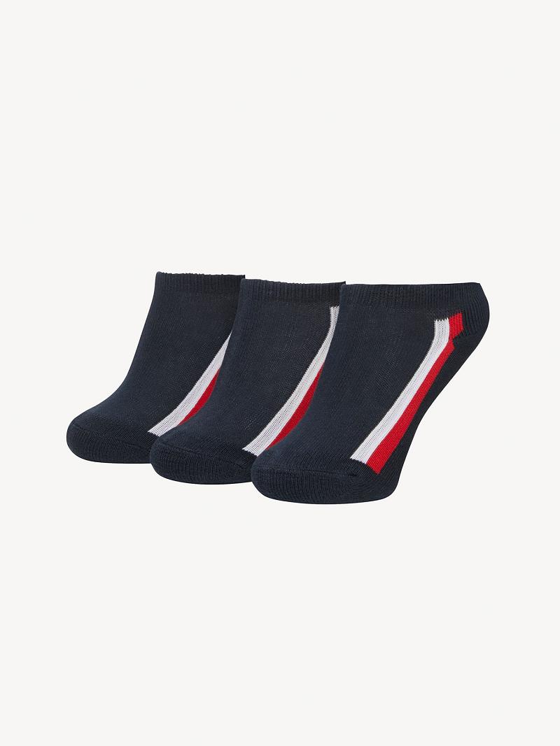 Fiú Tommy Hilfiger Ankle 3PK Zokni Színes | HU 2365BEX